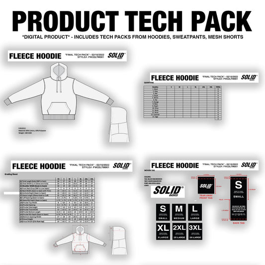 HMz Tech Pack Template (+5 PDF's)